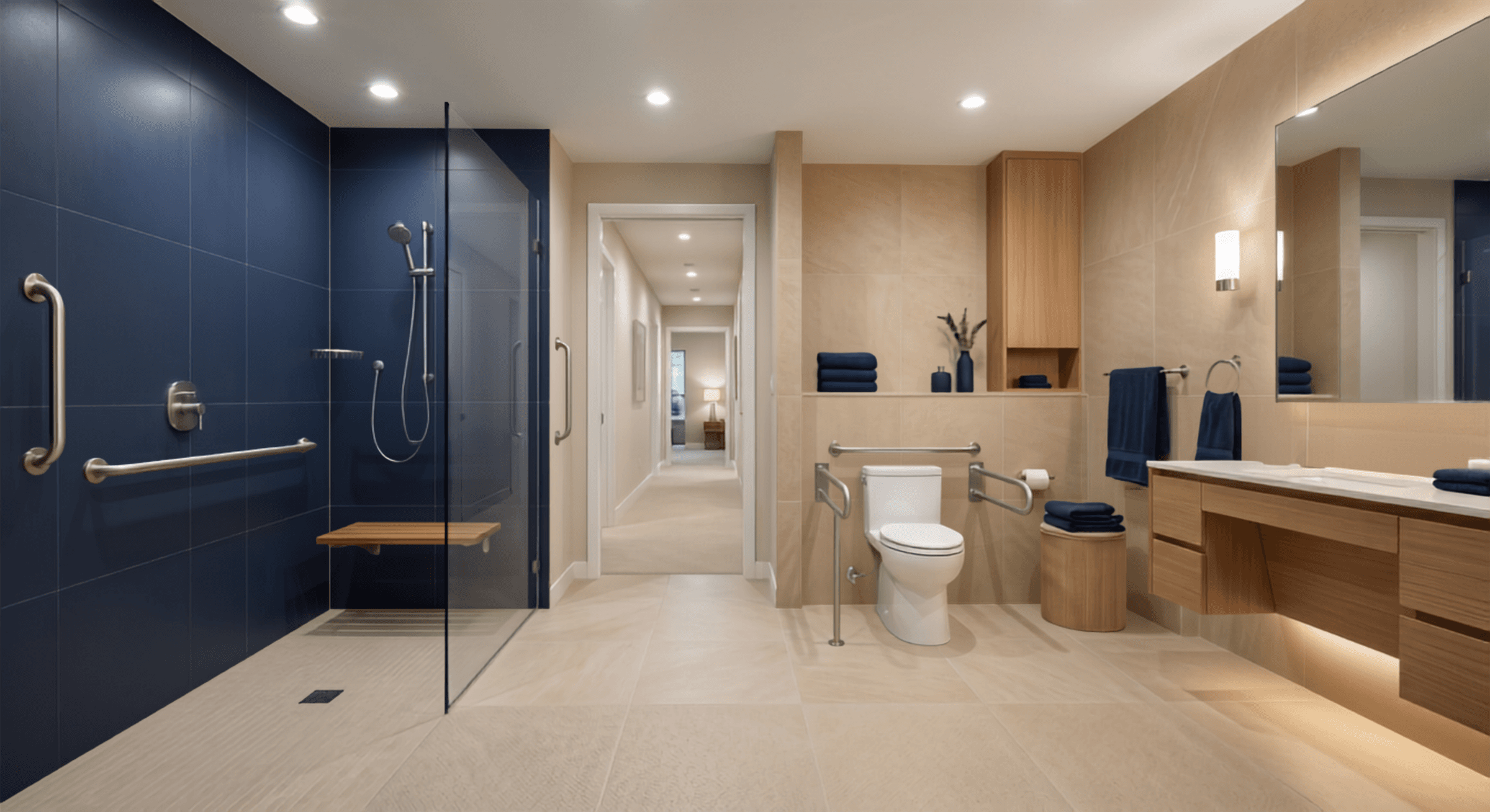Güvenli banyo ve tuvalet alanı